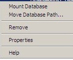 Mount database